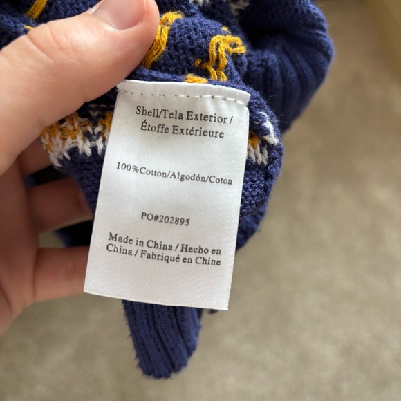 ModCloth Size Small Blue Ghost Halloween Fair-Isle Sweater - Picture 6 of 7